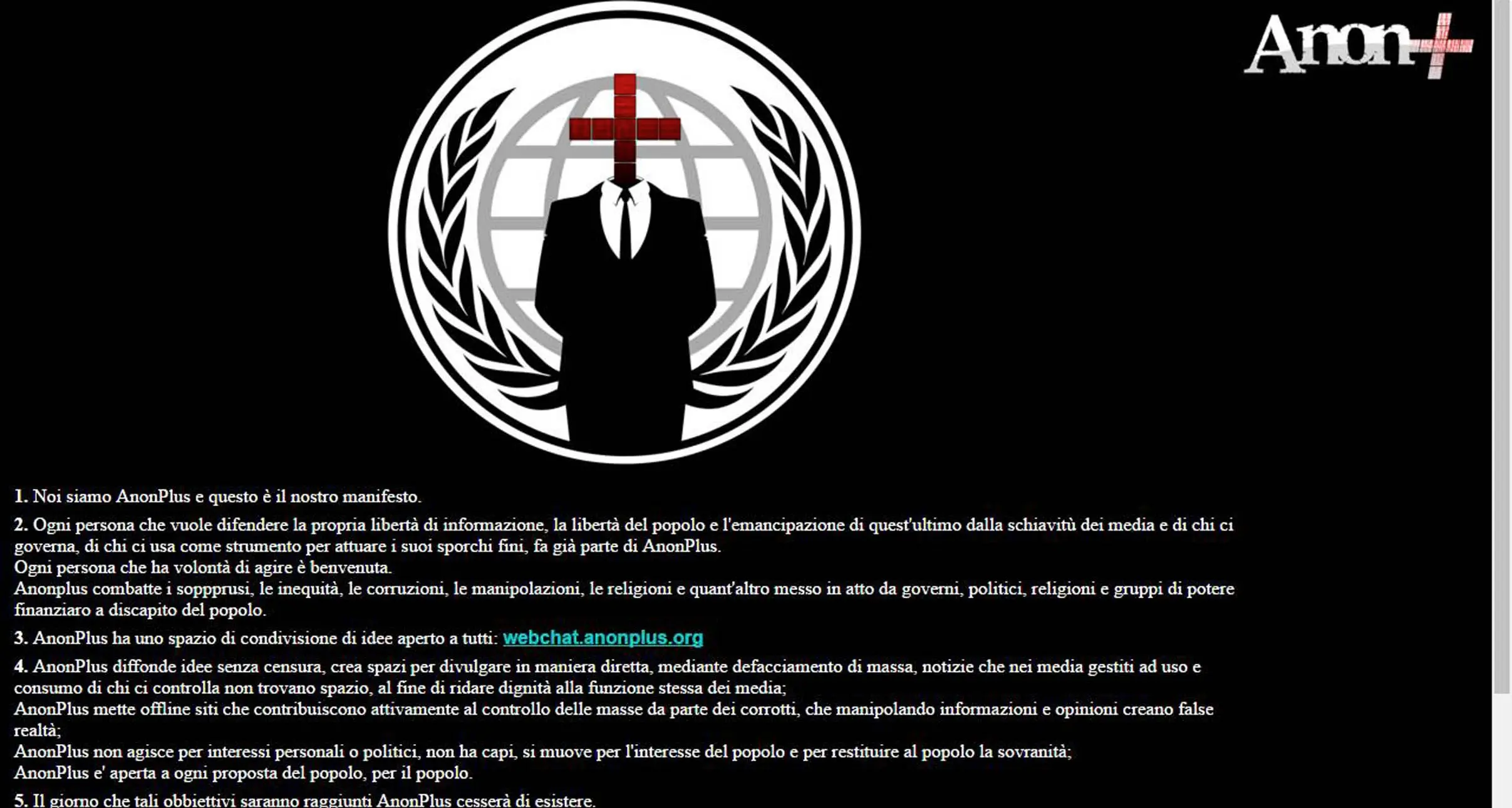 Gli hacker di Anonymous nel sito della Lega di Trento