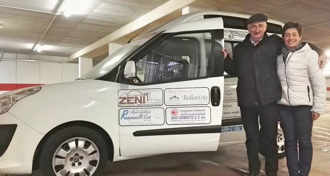 Dalla Comunità della Paganella un'auto al Circolo \"Bella Età\"