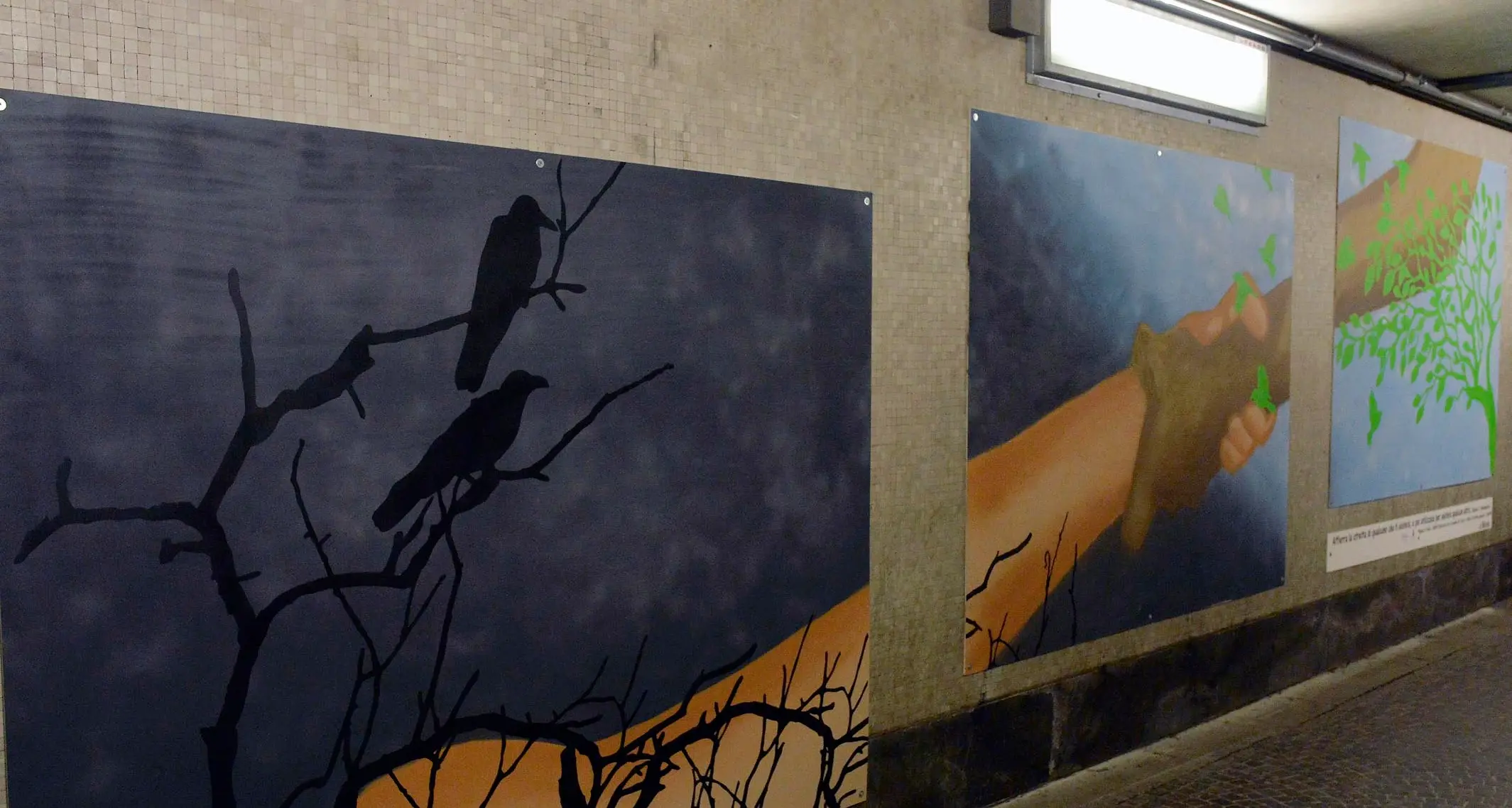 Il murale di due amici in ricordo di Nicola Demattè