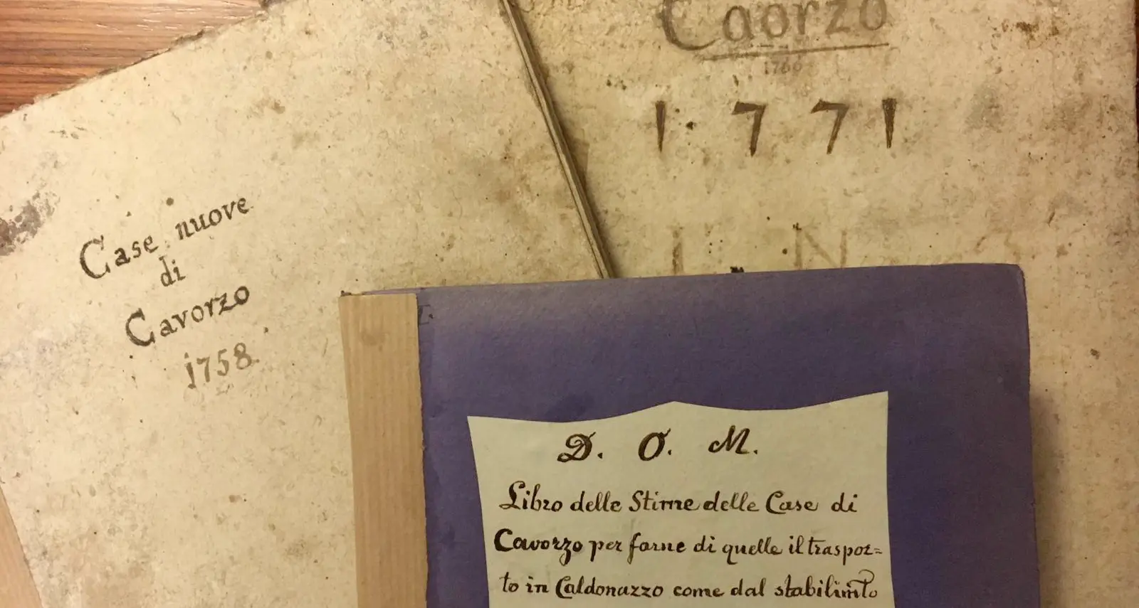 Un pezzo di storia di Caldonazzo era nella biblioteca di San Bernardino