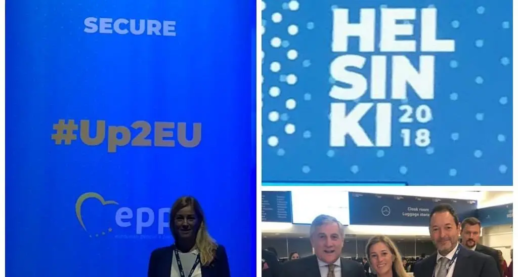 Testor al congresso PPE a Helsinki con Antonio Tajani