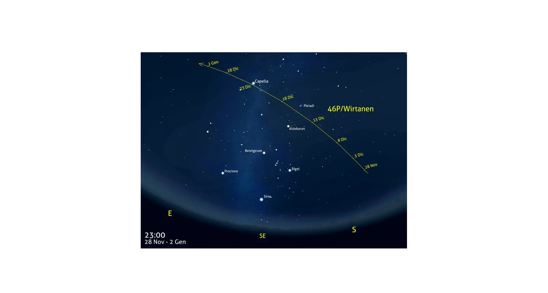 Arriva la cometa di Natale