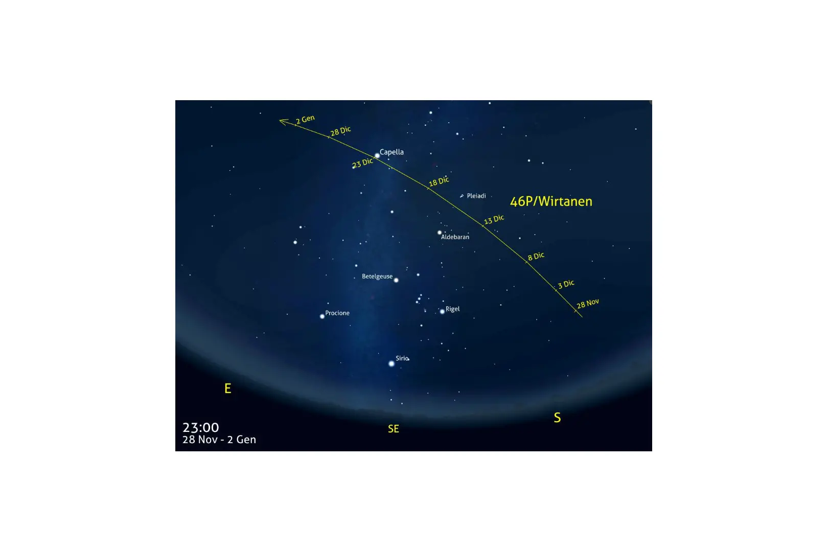 Arriva la cometa di Natale