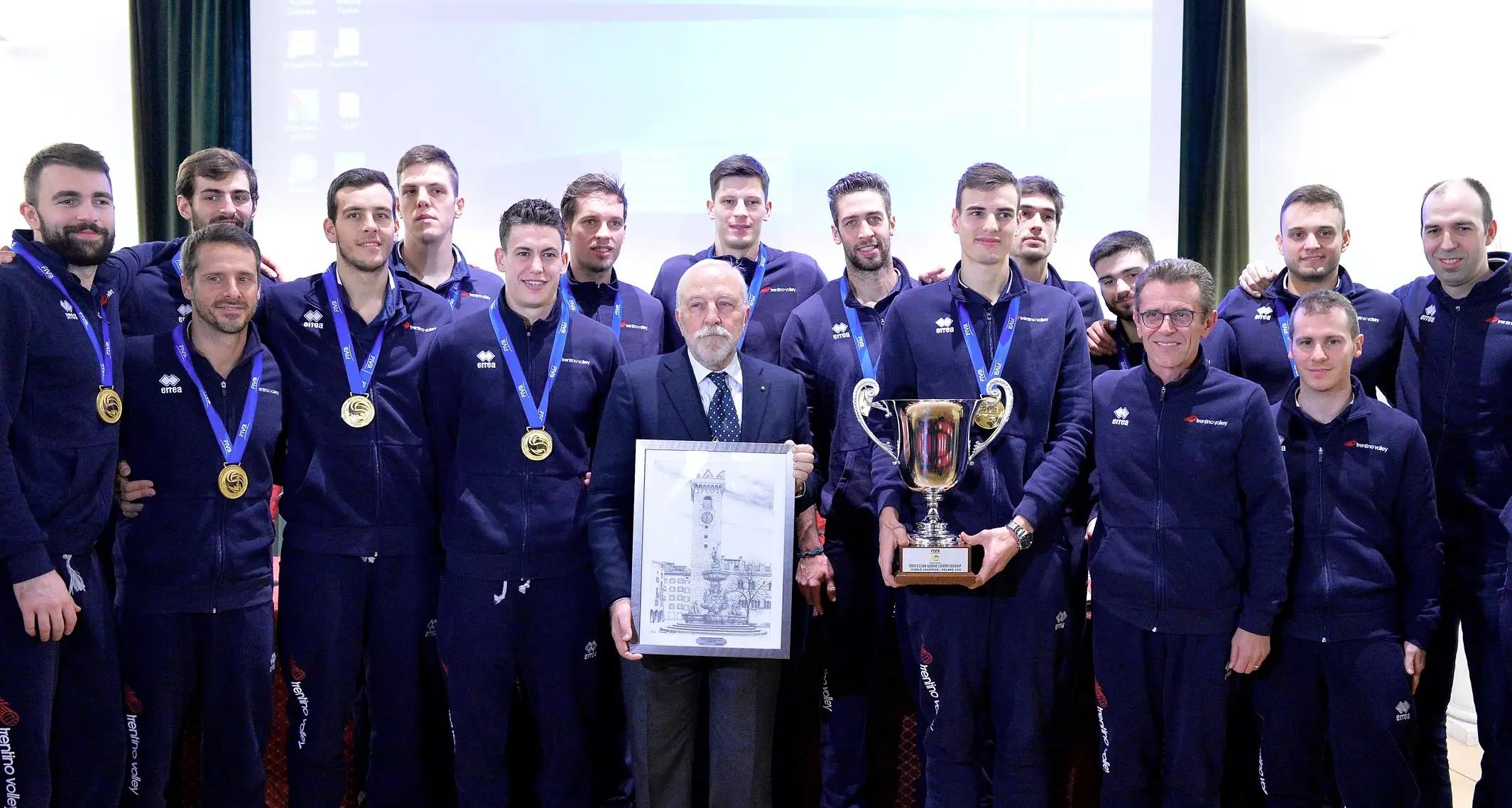 Volley, mercoledì giro d'onore dell'Itas con la Coppa del Mondo vinta in Polonia