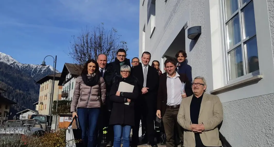 La giunta a Canal San Bovo: quanti alberi abbattuti