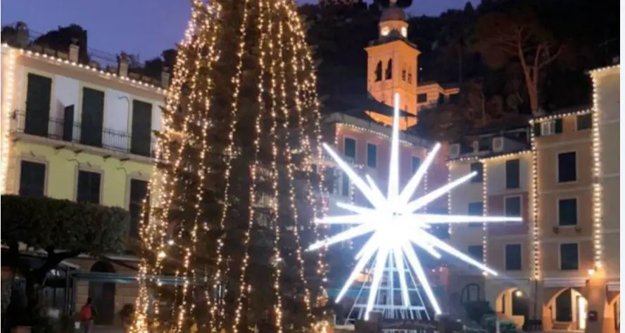 Canazei \"illumina\" Portofino con una grande stella