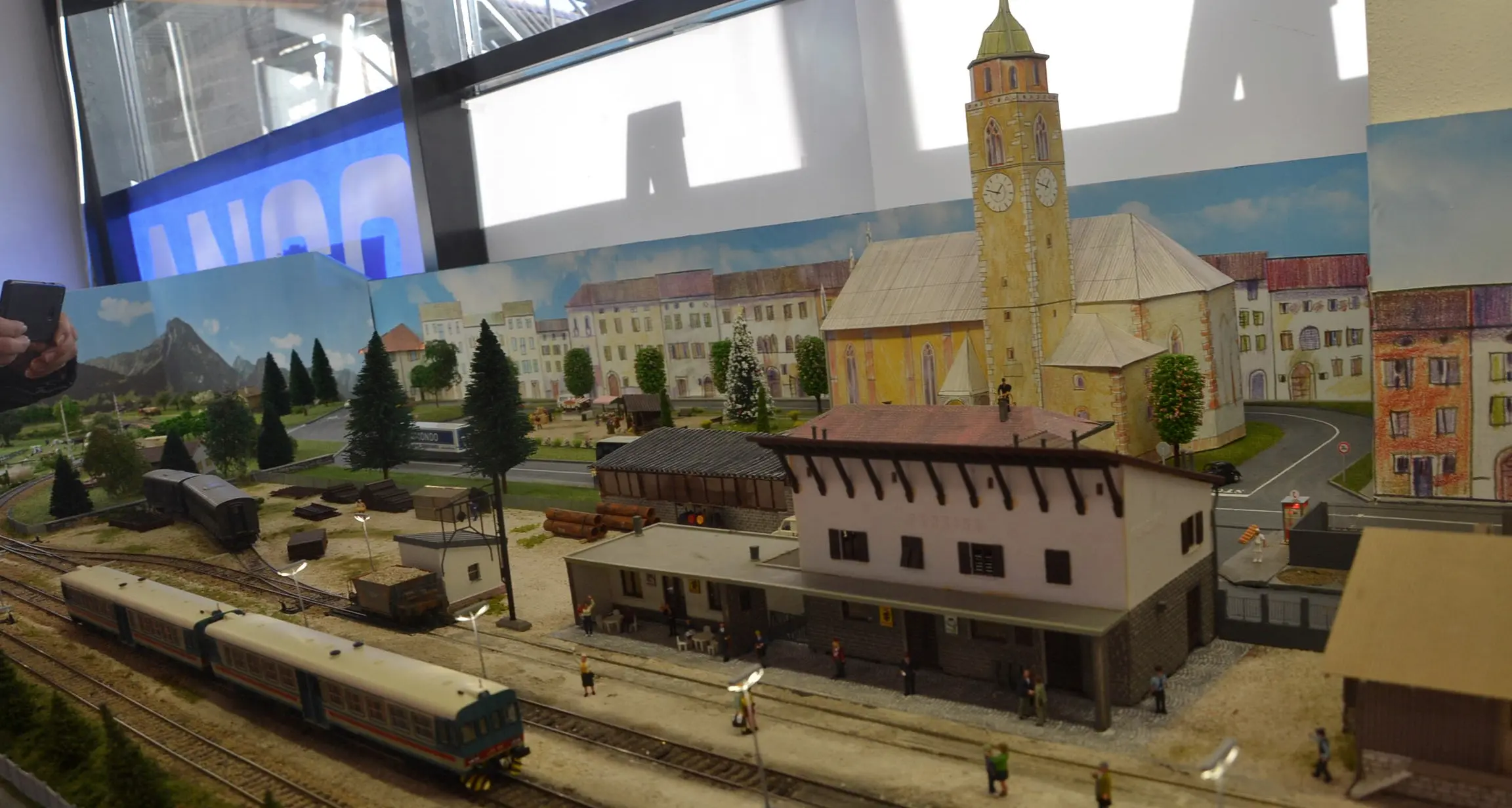 Il plastico della ferrovia Valsugana da ammirare alla stazione di Pergine