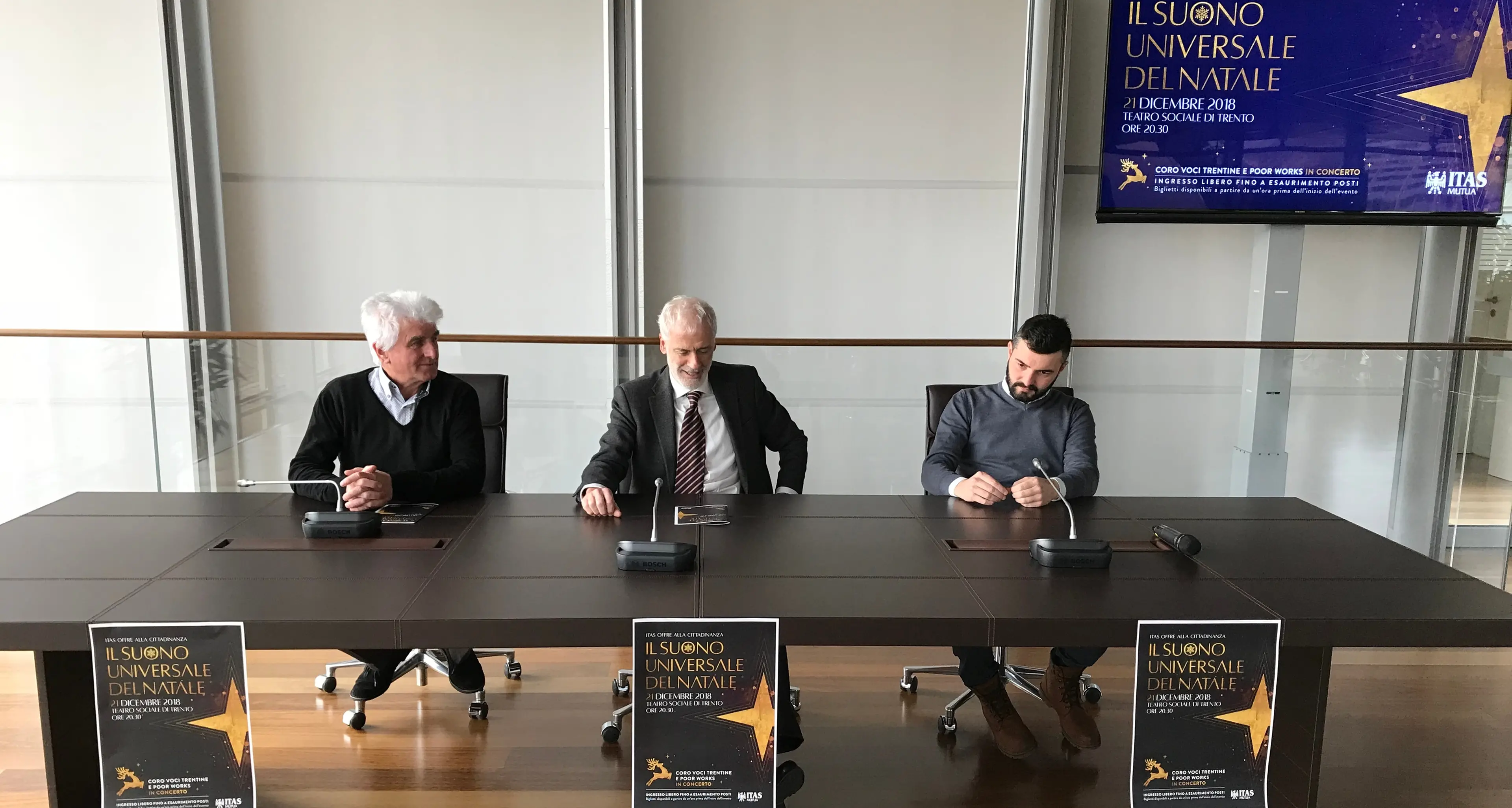 Al Teatro Sociale il «Suono universale del Natale» offerto da Itas