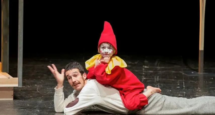 Il Piccolo Clown sul palco del Teatro di Pergine