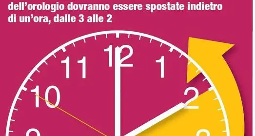 È tornata l'ora solare: lancette indietro di 60 minuti