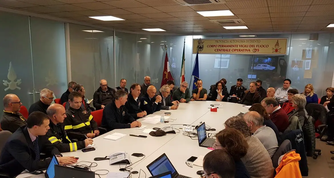 Maltempo, iniziata la riunione operativa