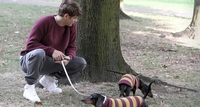 Lui e il suo cane, nuovo guardaroba per due