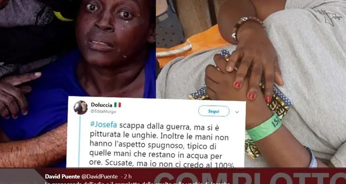 «Naufraga ma con lo smalto» La fake news virale su Josepha