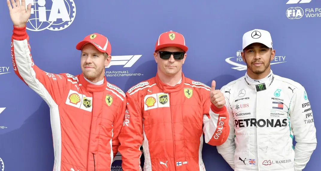 Spettacolo rosso a Monza Kimi pole davanti a Vettel