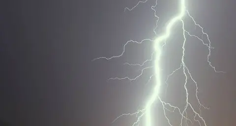 Sono stati 603 i fulmini caduti l'altra notte