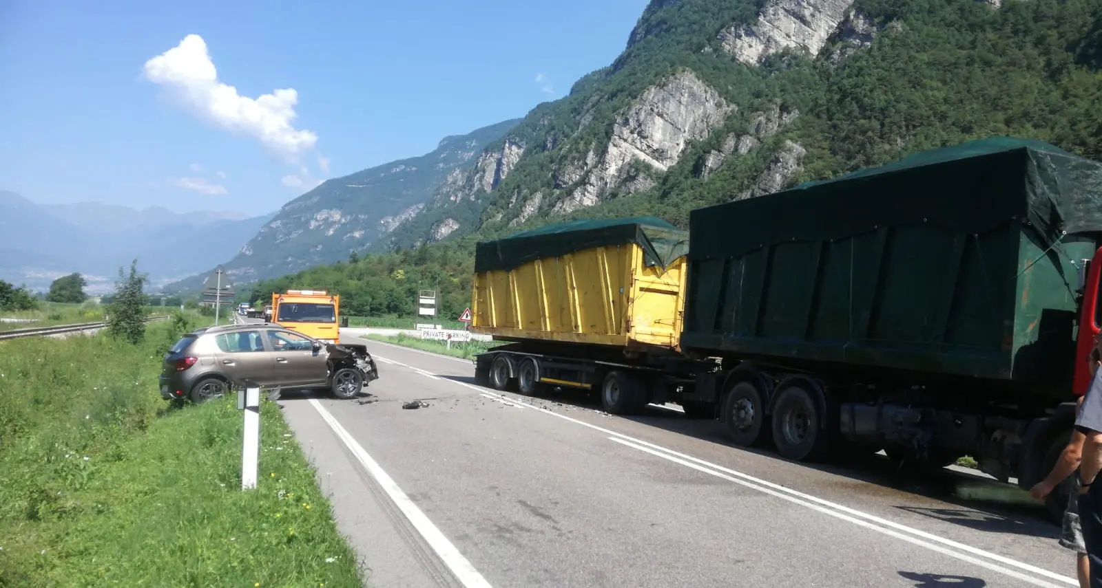Mattinata difficile in Valsugana: due incidenti a Grigno e Ospedaletto