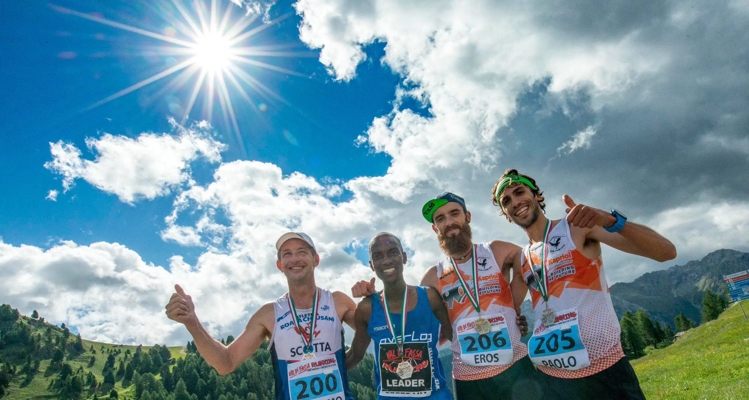 Val di fassa running, Galliano e Nanu contro gli africani