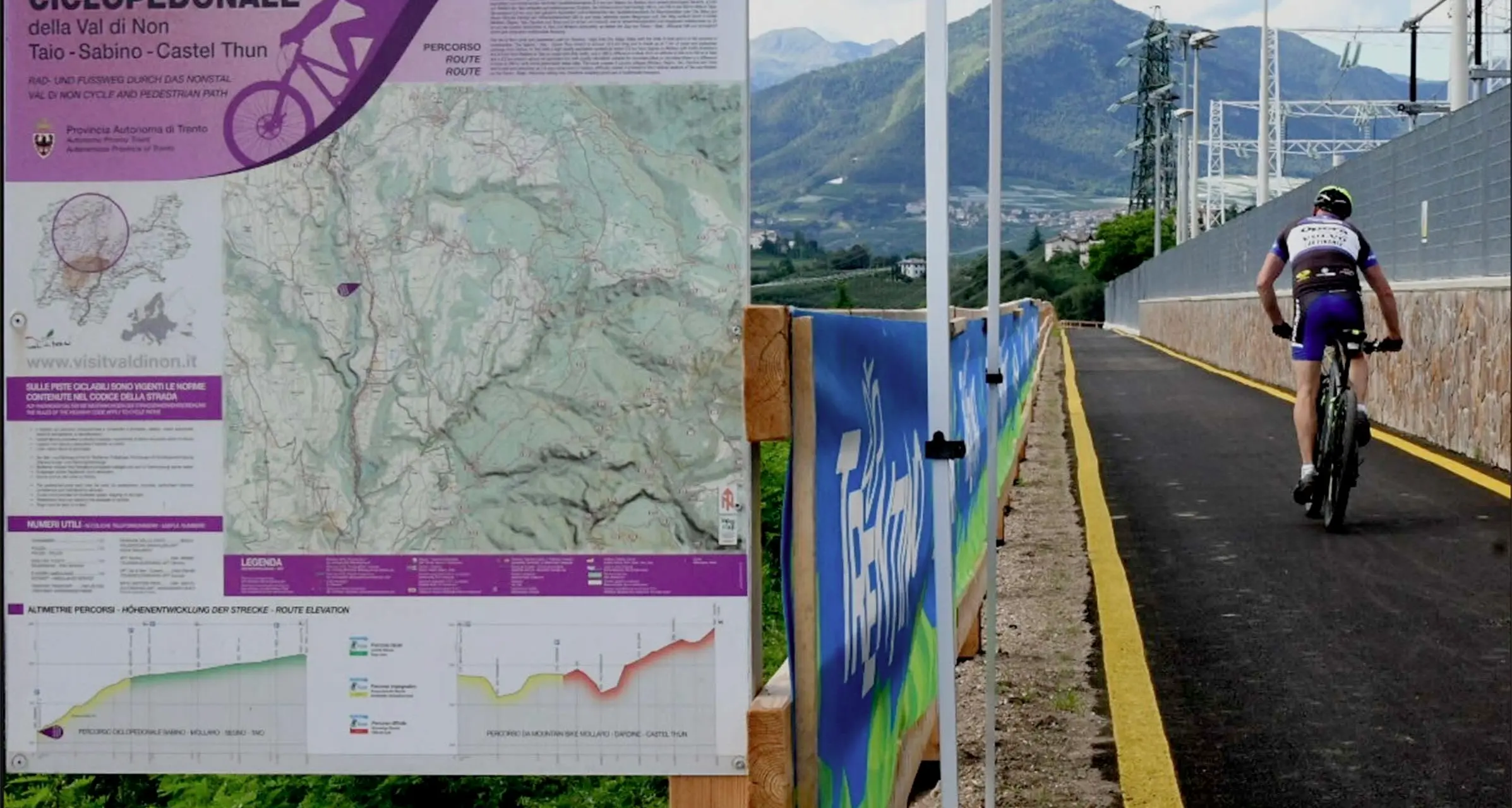 Nuova ciclabile Taio-Dermulo, aspettando i nuovi tratti