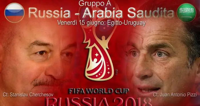 Mondiali, oggi si parte Alle 16.30 Russia-Arabia