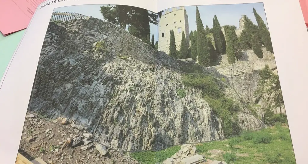 Castello di Arco, interventi di sicurezza sulla parete