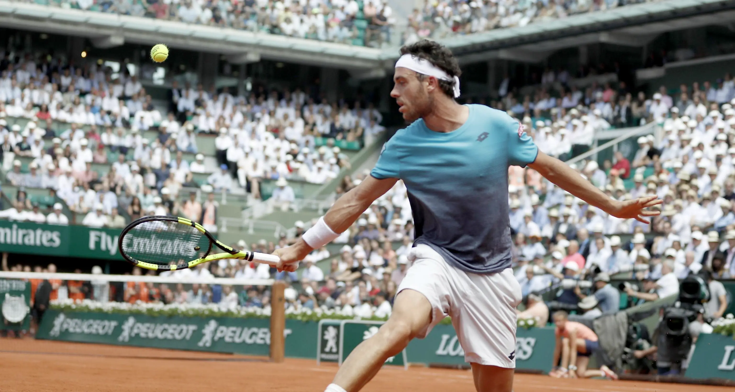 Finisce il sogno di Cecchinato: Thiem vince 7-5, 7-6, 6-1
