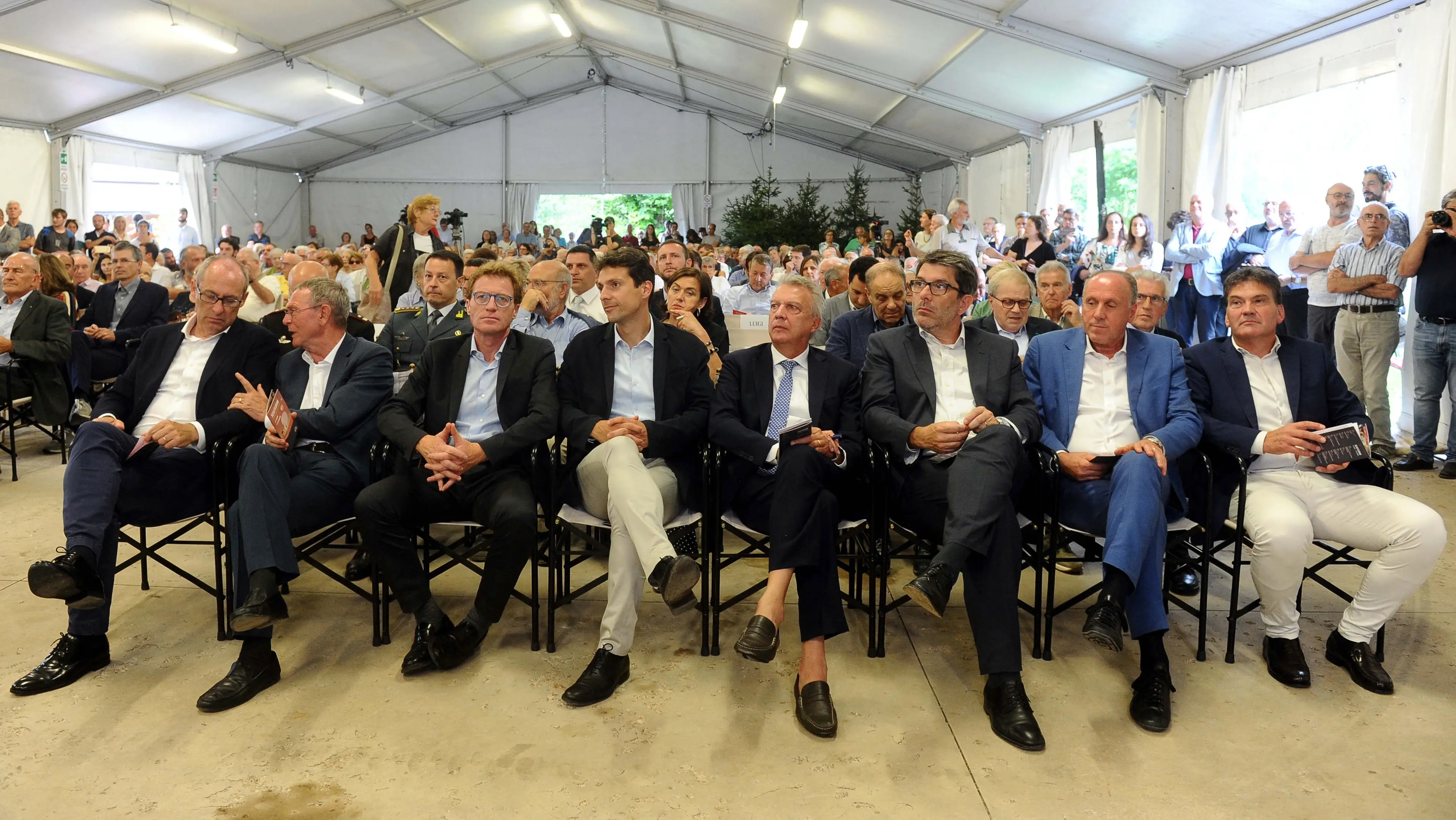 PIEVE TESINO Lectio degasperiana con i politoligi Paolo Pombeni e Angelo Panebianco - 18 agosto 2018
