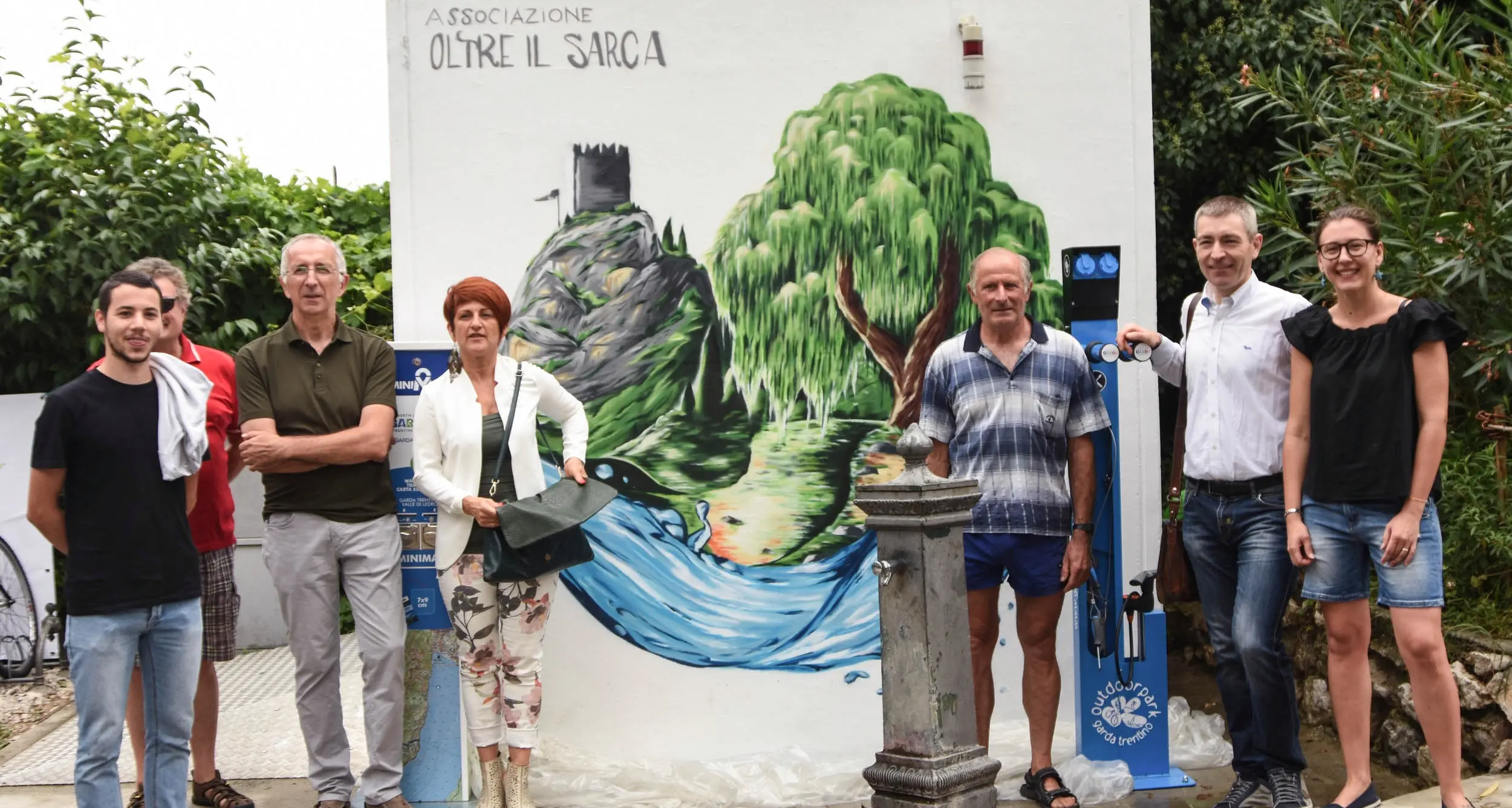 Moletta, nuovo\"murales\" con Sarca e Castello