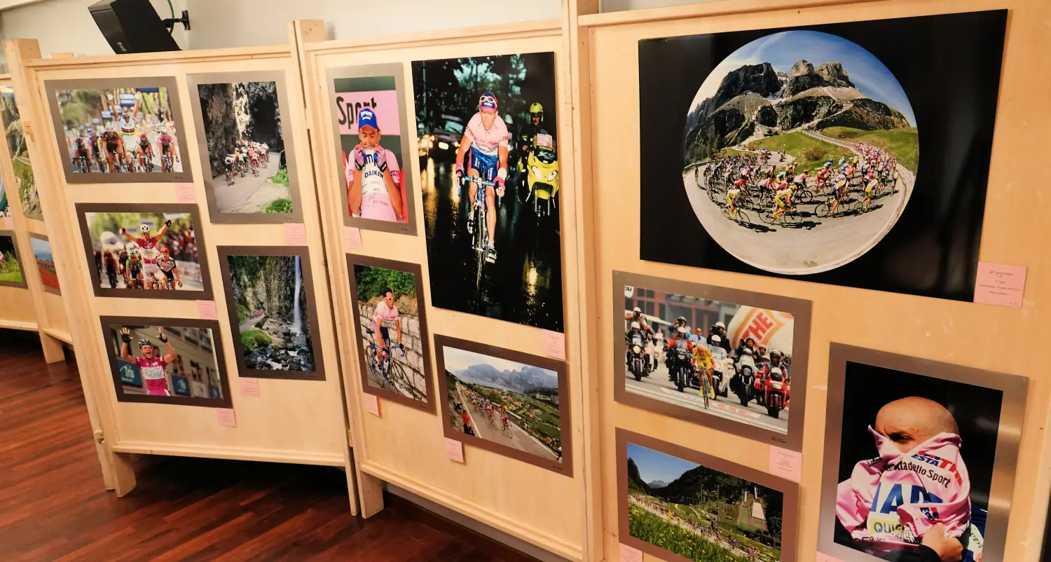 Con le foto di Remo Mosna ad Aldeno in mostra 50 anni di Giro d'Italia