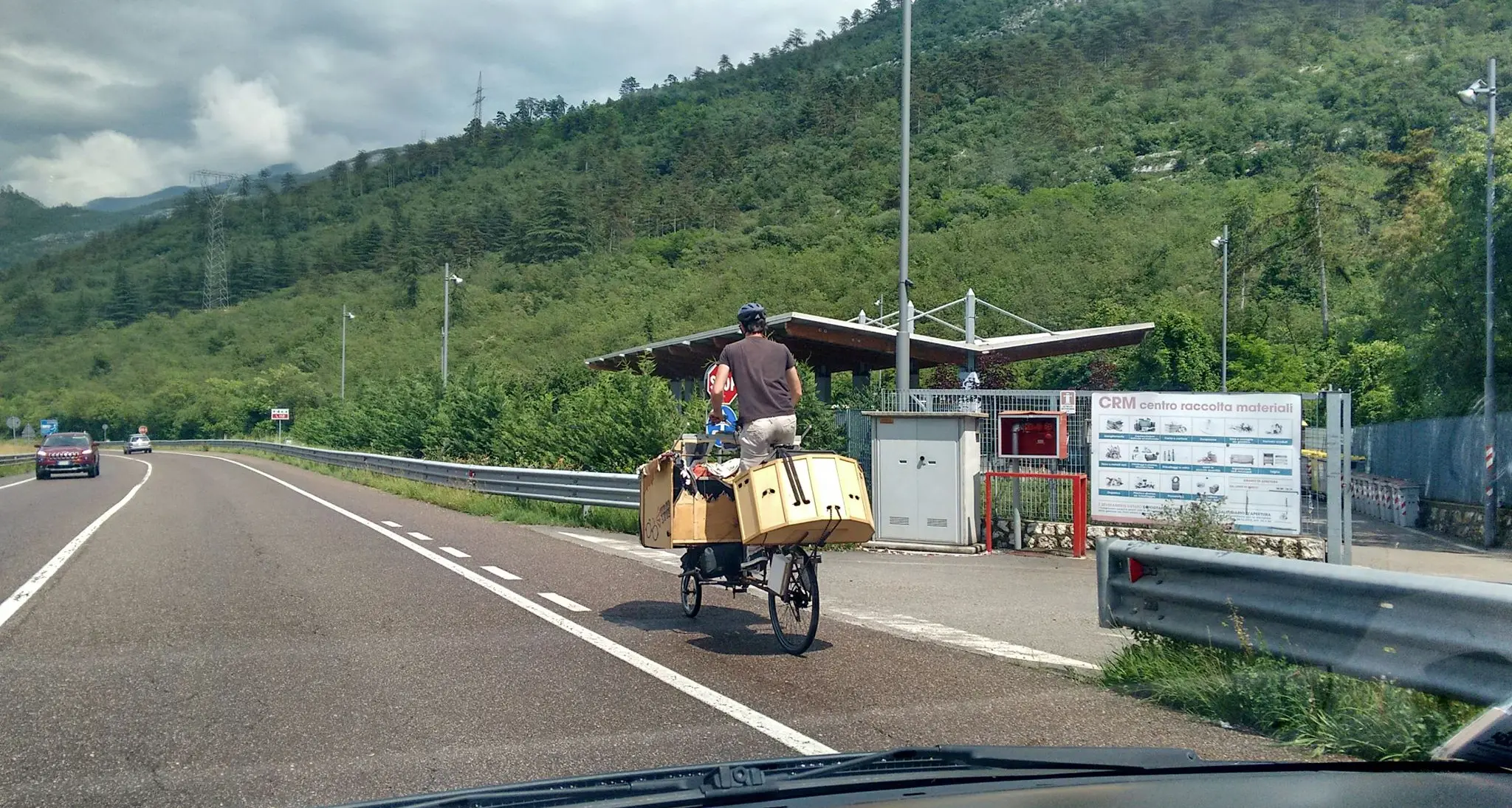 Con la «bici circo » in giro per la Vallagarina