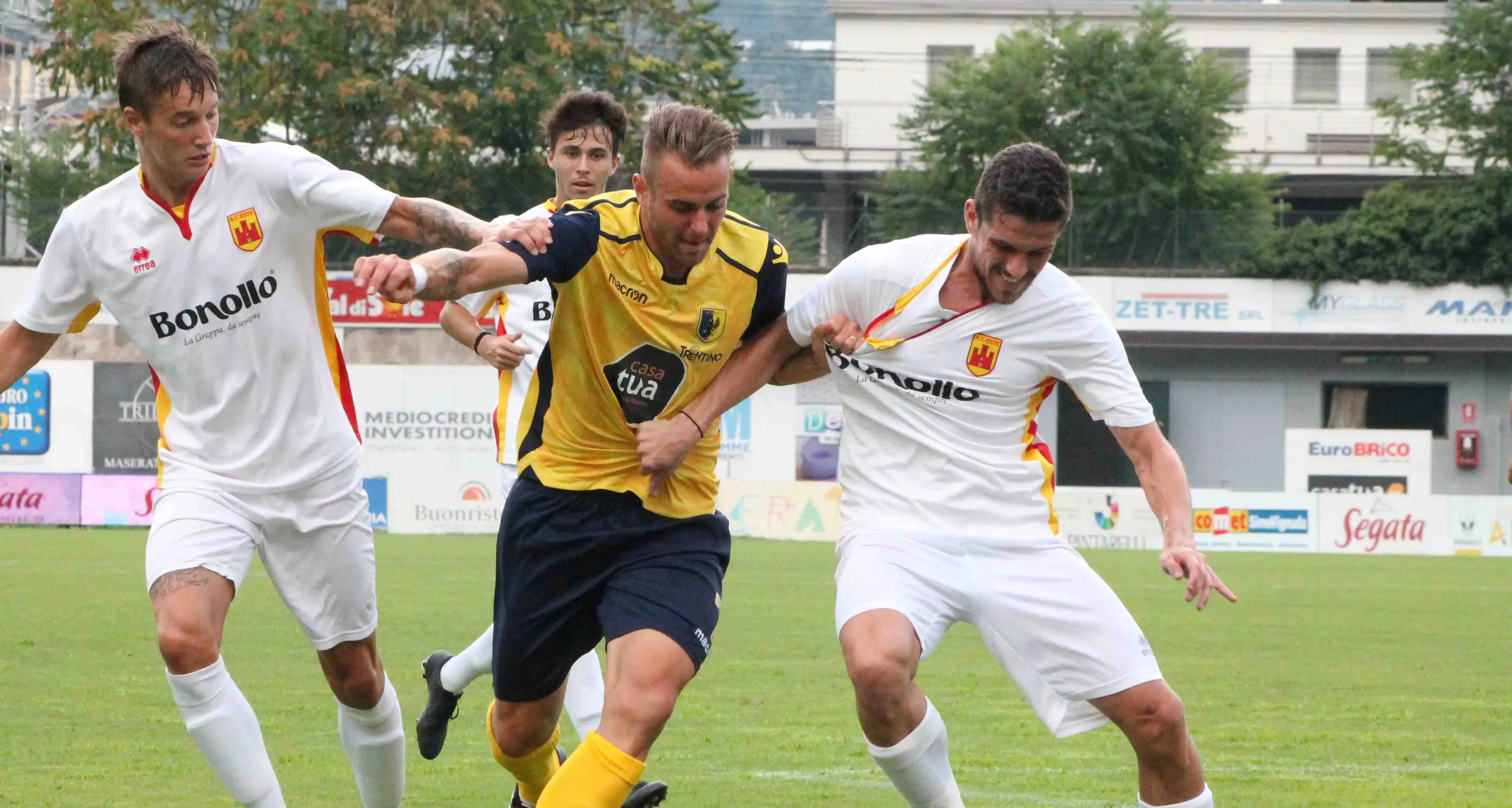 Trento, con l'Este finisce 2-2 In rete Dragoni e bomber Bertoldi
