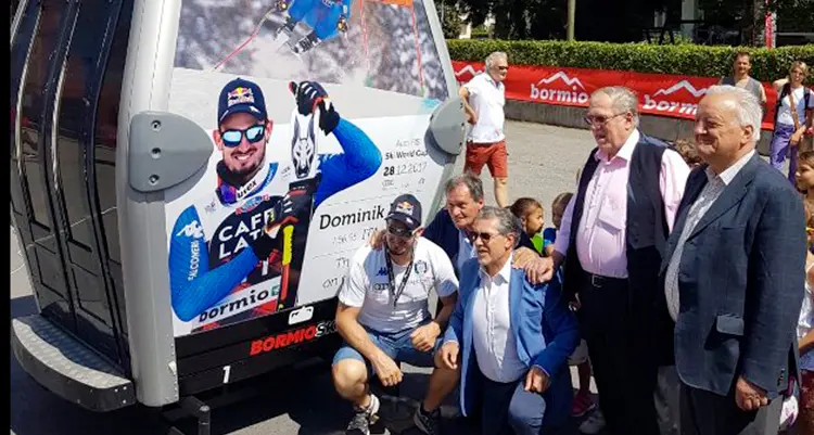 Bormio dedica una cabinovia al discesista Dominik Paris
