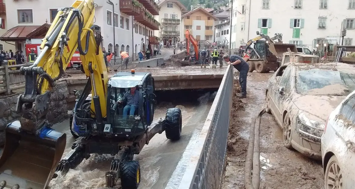 Moena, c'è lo stato di calamità In un giorno 25 smottamenti