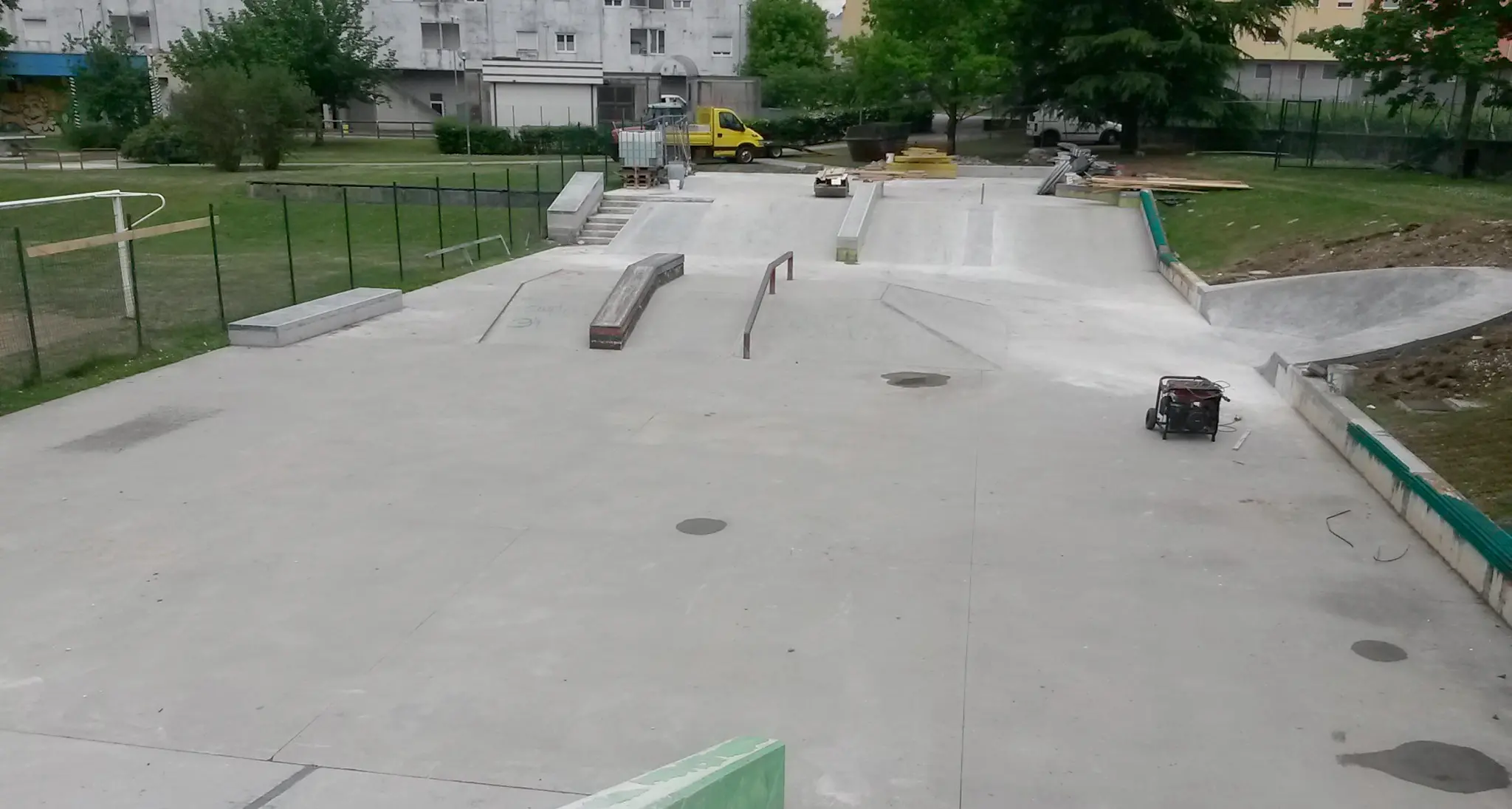 Lo skate park di Rovereto ripulito dalla Sandoz