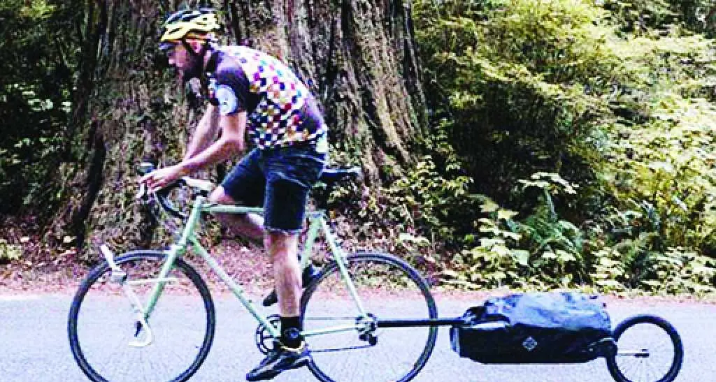 Il «trolley da bici» sul tetto del mondo
