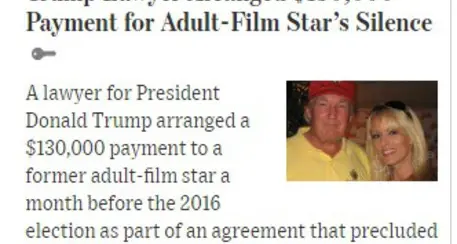 Nuova bufera su Donald Trump «Pagò il silenzio di una ex pornostar»