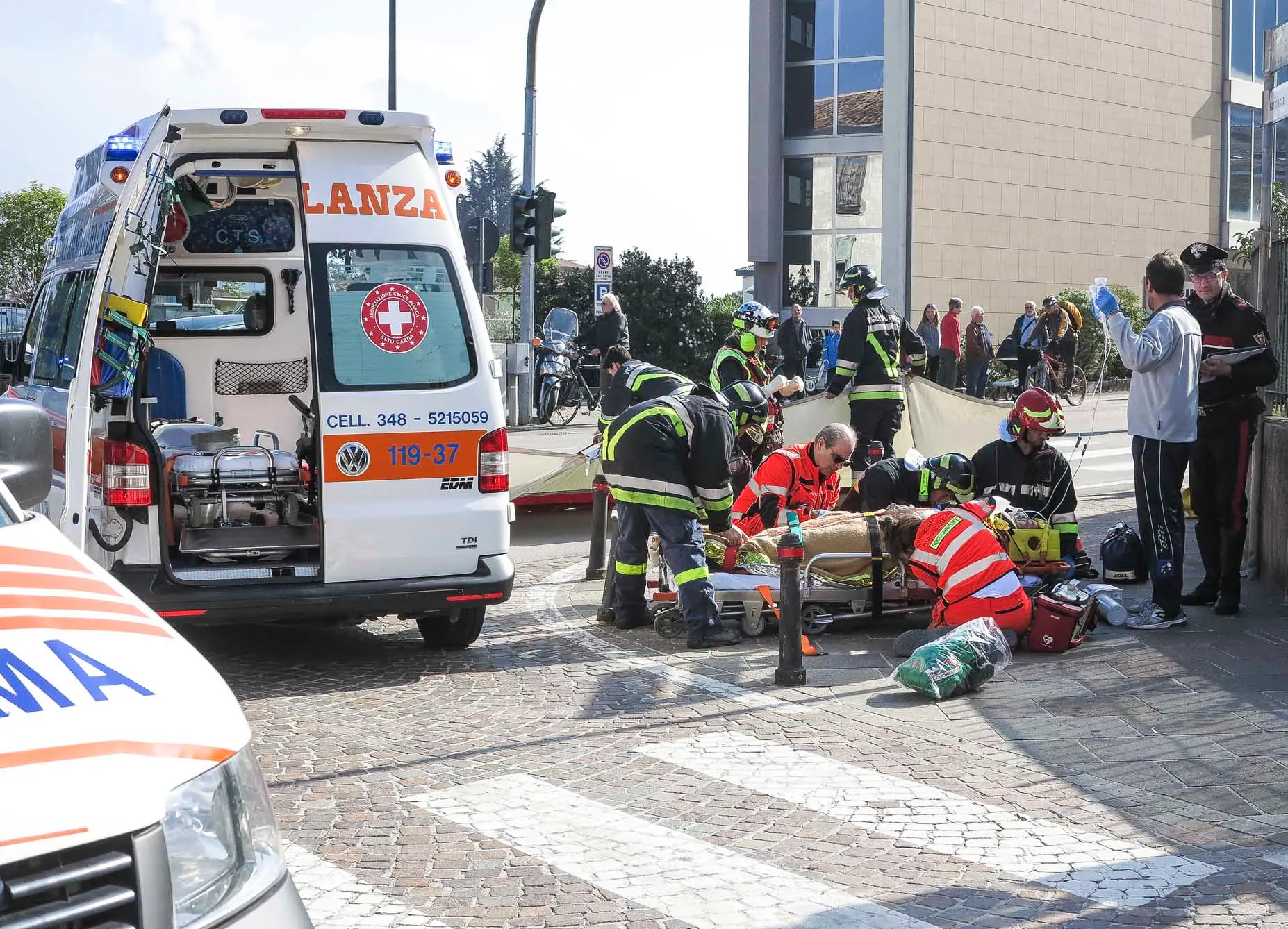 05/04/18 Riva incidente auto moto s. Tomaso