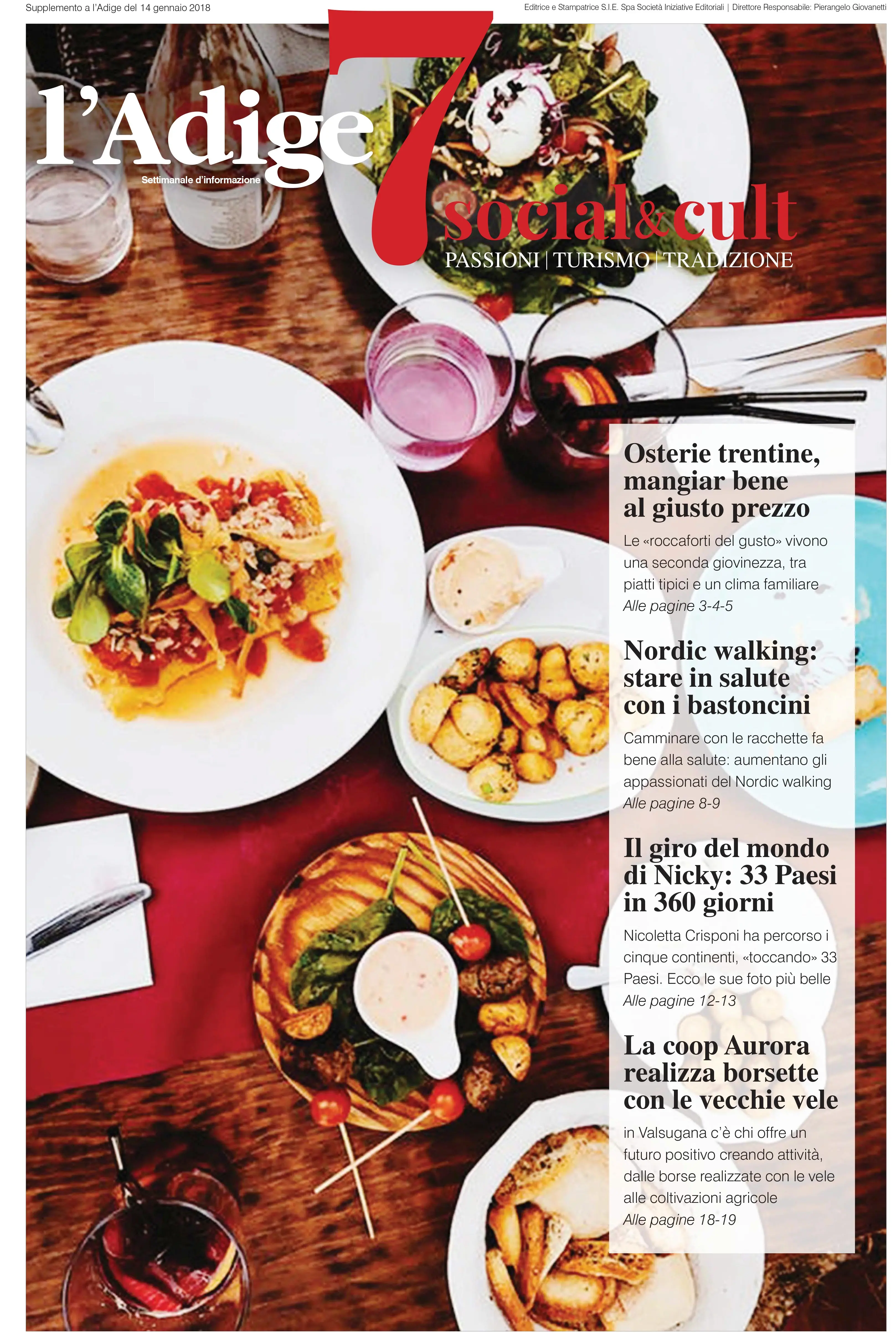 Domani torna in edicola «l'Adige7»