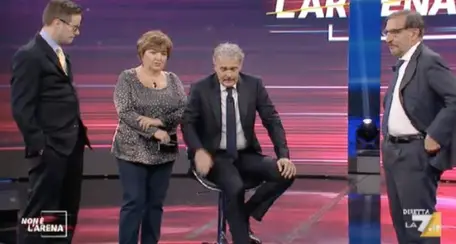 Malore in diretta su La7 Massimo Giletti in ospedale