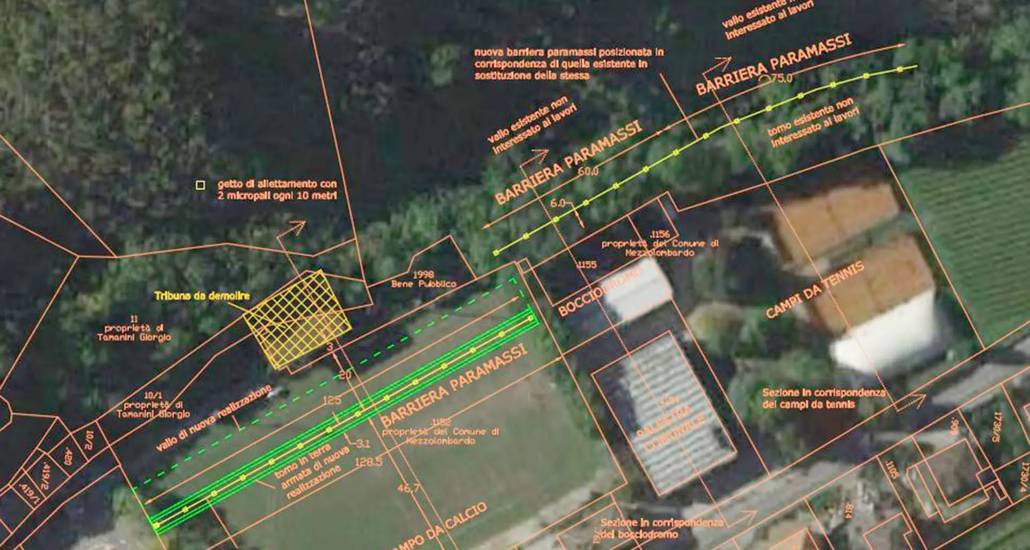 L'area sportiva di Mezzolombardo messa in sicurezza entro il 2019