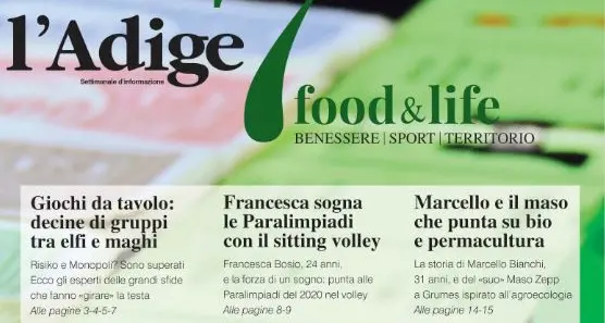 Domani torna l'Adige 7: tante storie in edicola