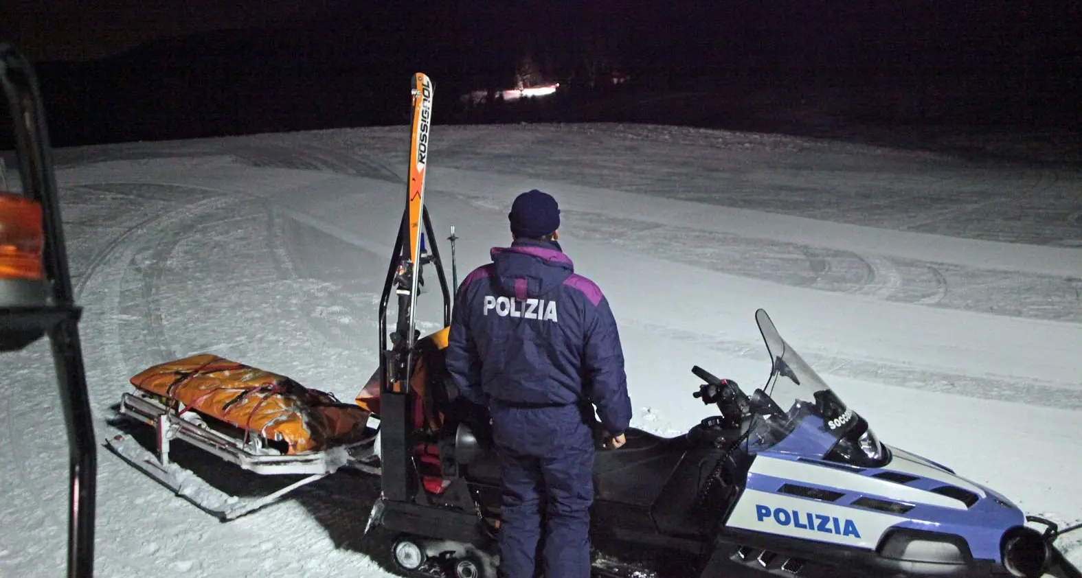 Disperso sulla pista di fondo Salvato dal gelo polare