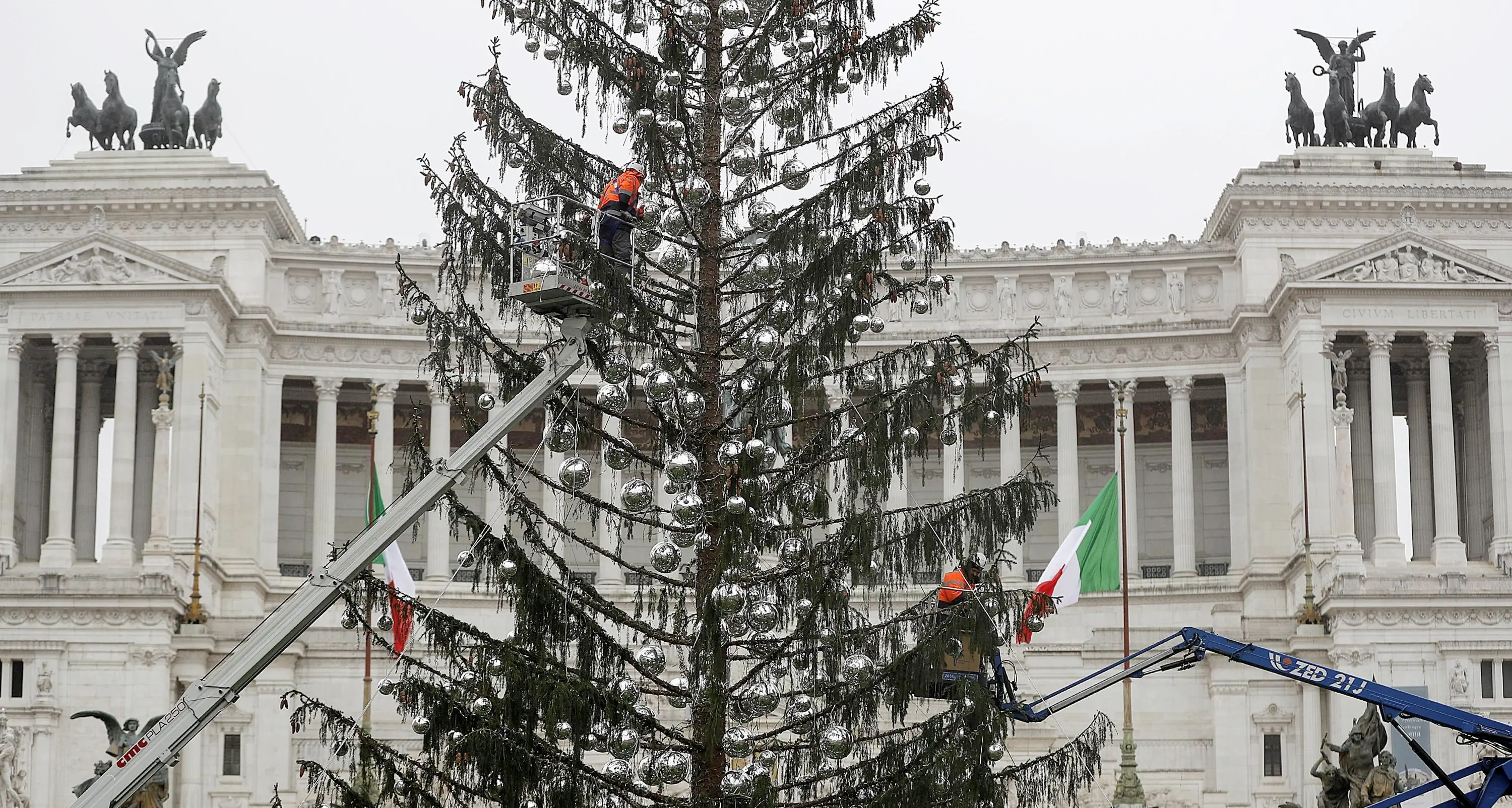 Ultime ore di «Spelacchio» Il futuro dell'albero più triste