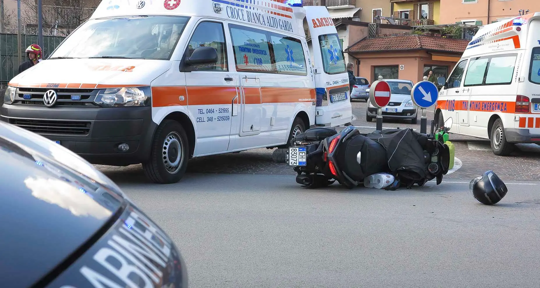 Moto si schianta all'incrocio Grave anche il medico soccorritore