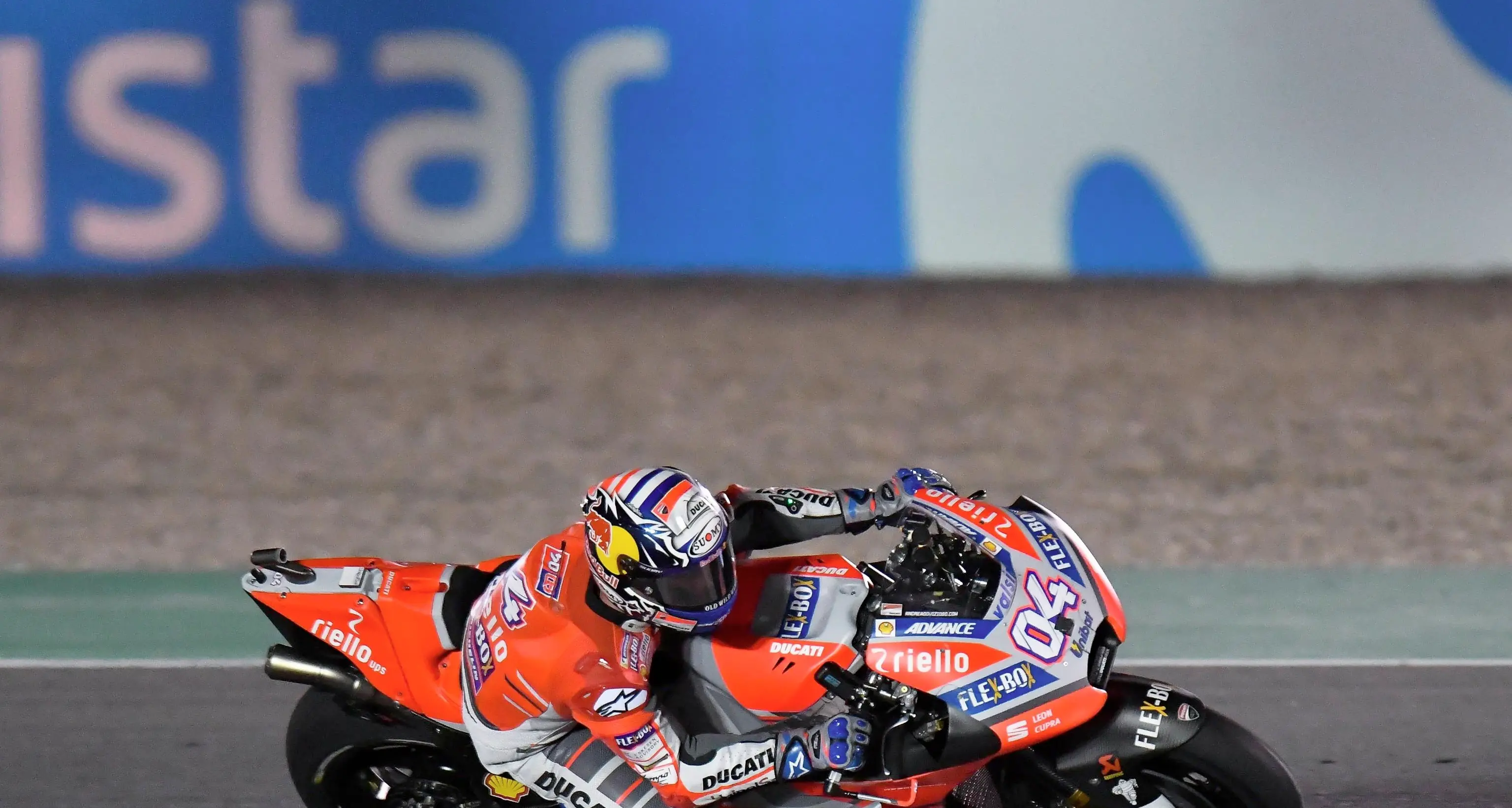 Vola la Ducati di Dovizioso Terzo Valentino Rossi