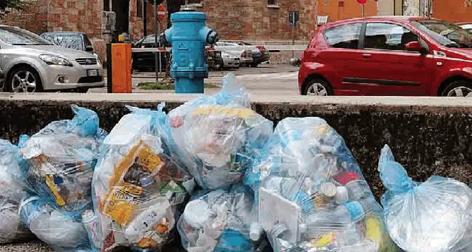 Troppe schifezze smaltite con la plastica Arrivano i sacchi blu con la «targa»