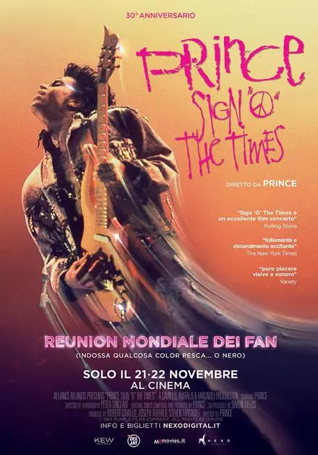 Prince, Sign O' the times torna in sala