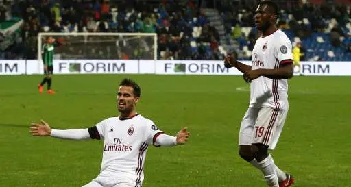 Il Milan batte il Sassuolo Panchina di Montella salva