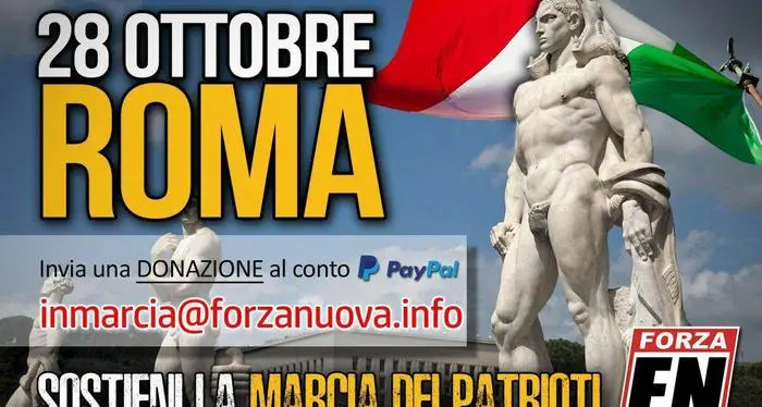 «Marcia su Roma», appelli per fermare Forza Nuova