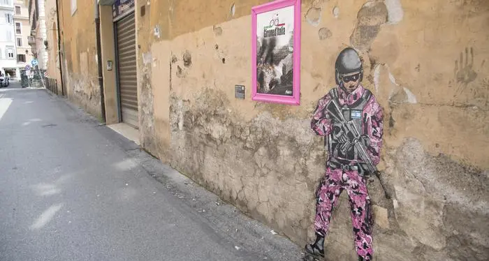Nuova opera di street art di Sirante: contro Israele