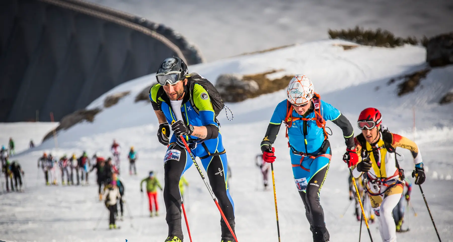 Troppa neve sulle Dolomiti di Fassa Marmoleda Full Gas Race annullata